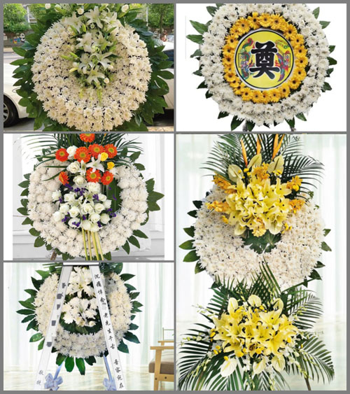 山东济宁梁山县赵固堆乡花圈速递